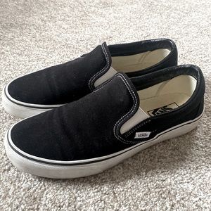 Black slide on Vans Size 10 in Women’s!